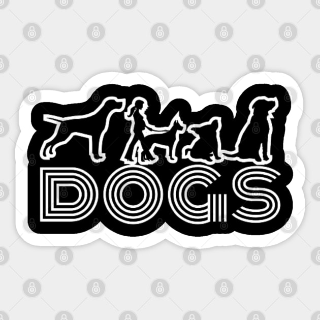 Dogs Lover Tee Sticker by PatBelDesign